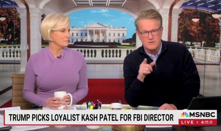 ‘Morning Joe’ plays Kash Patel’s vow to ‘come after’ media on repeat as he’s picked for FBI director role