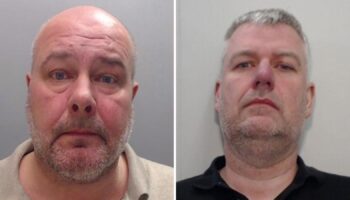 Gang ringleader Paul Green, left, with right-hand man Steven Martin. Pic: National Crime Agency/PA