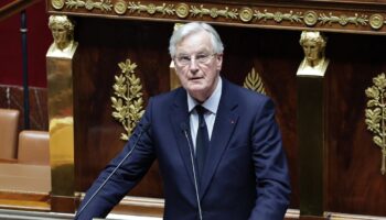 Le Premier ministre Michel Barnier le 2 décembre 2024 à l'Assemblée nationale à Paris