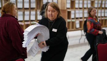 Counting continues for Ireland's General Election at Nemo Rangers GAA Club after Cork North Central candidate Mick Barry, for Solidarity, requested a recount. Picture date: Monday December 2, 2024.