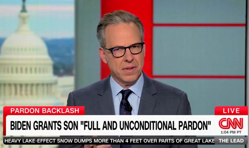 Tapper says Biden lying about pardoning Hunter makes his admin and allies ‘either credulous or complicit’