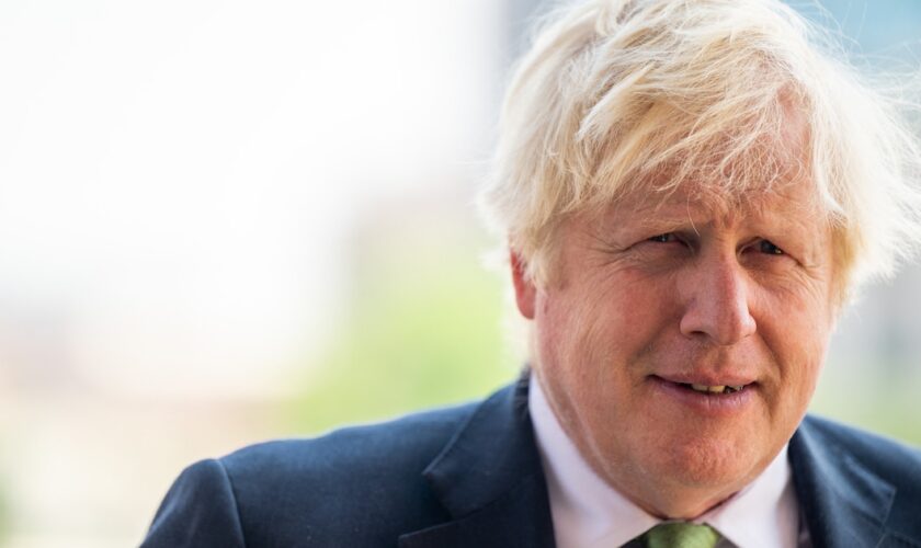 Boris Johnson, l'ancien Premier ministre britannique, au Texas le 23 mai 2023.