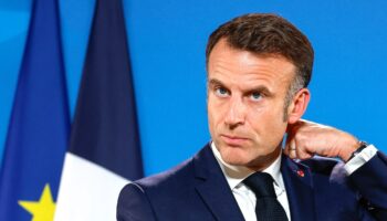 France's President Emmanuel Macron addresses a press conference after an EU summit in Brussels on October 17