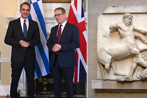 Greek PM greeted in No10 for first time since Rishi Sunak's Elgin Marbles 'hissy fit'