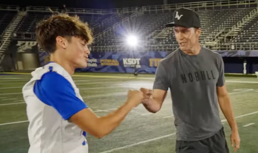 Tom Brady bested by high school quarterback in MrBeast’s $100,000 throwing challenge