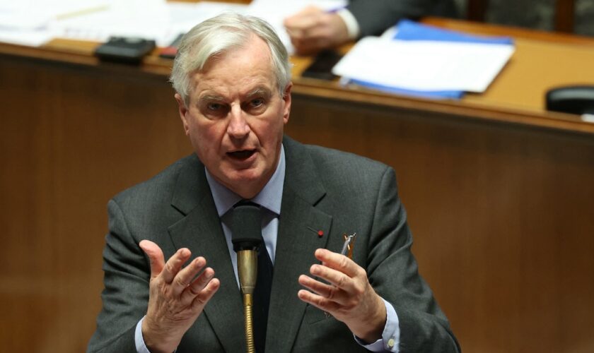 Michel Barnier, à l'Assemblée nationale, ce mardi 19 novembre 2024.