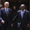 Biden, 82, is led around by the Angolan president and makes series of bizarre comments on Africa trip