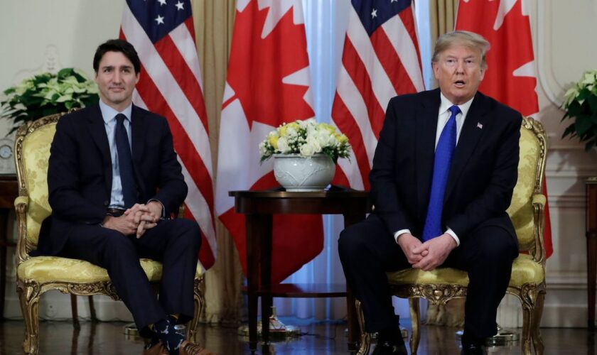 Trump hat Kanada mit hohen Einfuhrzöllen bei Amtsantritt gedroht. (Archivbild) Foto: Evan Vucci/AP/dpa