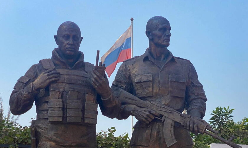 Une statue à l’effigie d’Evgueni Prigojine, ancien patron de Wagner, inaugurée en Centrafrique