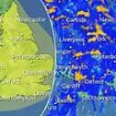 Map reveals where 80mph winds and torrential rain set to hit Britain this weekend as Met Office issues yellow weather warning and Storm Darragh on the horizon