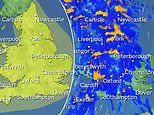 Map reveals where 80mph winds and torrential rain set to hit Britain this weekend as Met Office issues yellow weather warning and Storm Darragh on the horizon