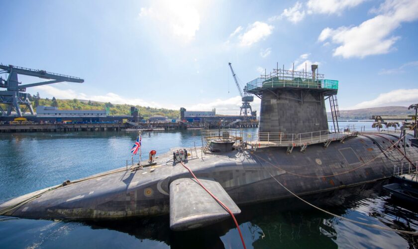 HMS Vigilant, which carries the UK's Trident nuclear deterrent. Pic: PA