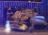 Teenage passenger, 18, dead after 'stolen Toyota crashed into another car a during police chase': Two arrested over Rochdale smash