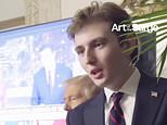 Barron Trump's voice is heard for first time since he was a toddler as father Don asks Dana White: 'Can we make him into a fighter?'