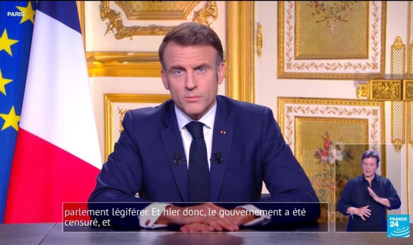 Vidéo : l’allocation d’Emmanuel Macron après la motion de censure contre le gouvernement Barnier