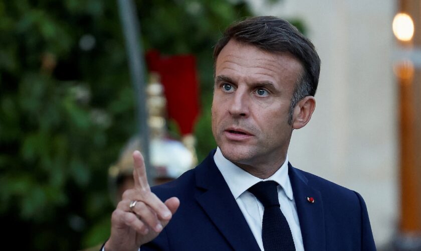 Emmanuel Macron à l'Élysée dans le cadre du 19e Sommet de la Francophonie à Paris le 4 octobre 2024