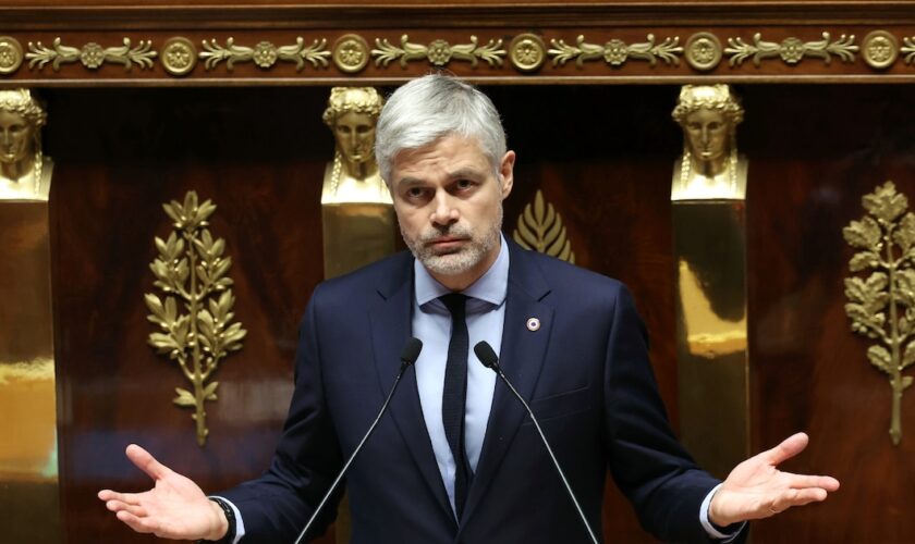 Laurent Wauquiez à l'Assemblée nationale, à Paris, le 4 décembre 2024