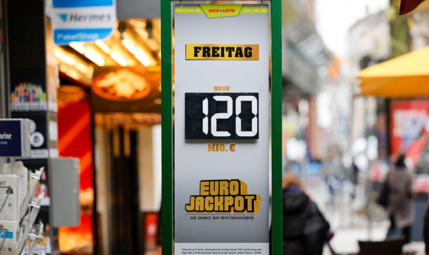 120 Millionen Euro waren im Eurojackpot zu vergeben - mehr ist nicht möglich. (Symbolbild) Foto: Thomas Banneyer/dpa