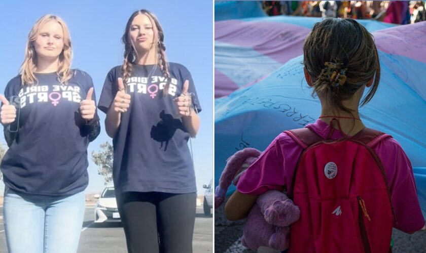 High school facing student uprising over ban of shirts protesting trans athletes after girls beg for safety