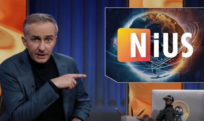 Jan Böhmermann in einer ZDF-Magazin-Royale-Sendung über Nius