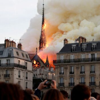 How Paris fell silent when Notre-Dame went up in flames