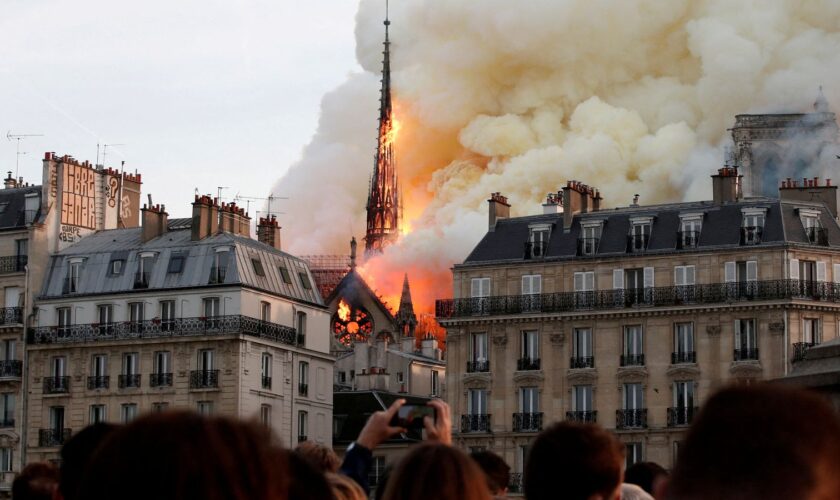 How Paris fell silent when Notre-Dame went up in flames