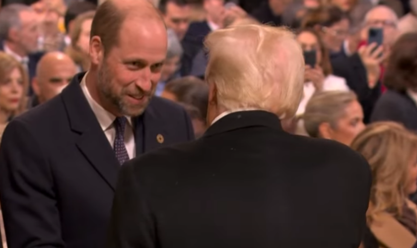 Prince William met Donald Trump in the cathedral