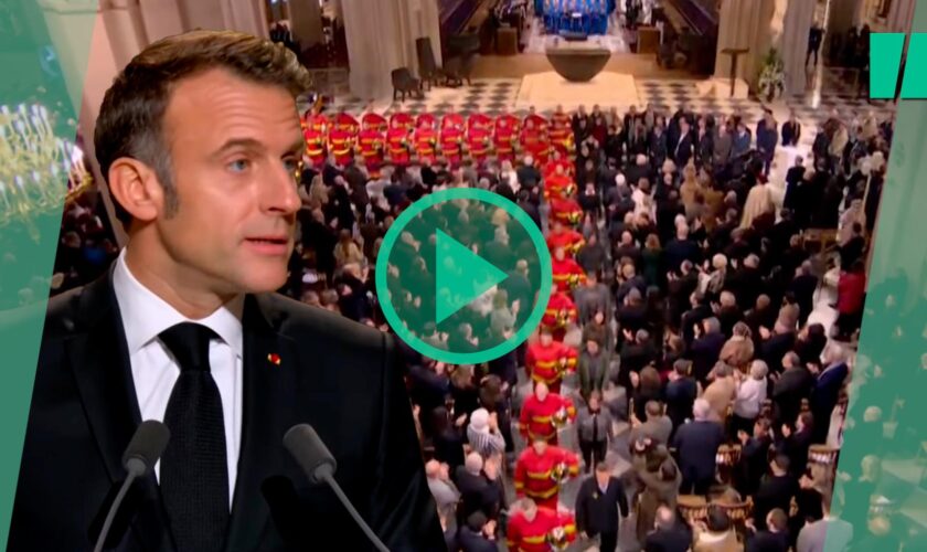 Macron voit en Notre-Dame la « métaphore heureuse d’une nation et de ce que devrait être le monde »