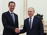 Mystery over 'shot down' plane that vanishes over Syria as Assad and his family flee the country - with Russia denying claims the dictator has been KILLED in a crash