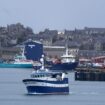 Fishing boats in the harbour in Lerwick in Shetland. Picture date: Thursday February 1, 2024.