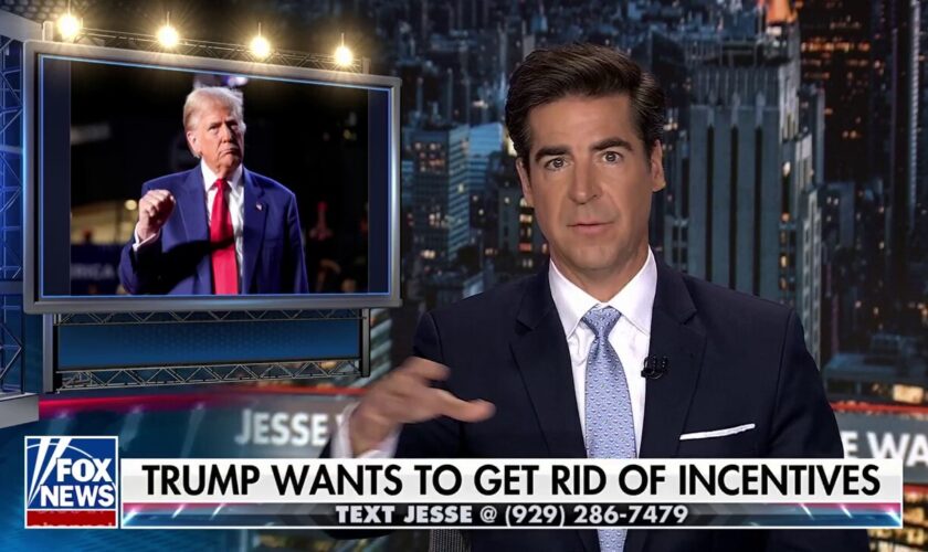 JESSE WATTERS: While Trump had his eyes on the architecture, the world had its eyes on him