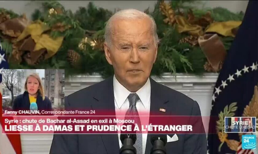 Chute de Bachar al-Assad : Joe Biden affiche "un optimisme prudent"