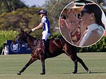 Prince Harry shows off his polo skills and packs on the PDA with Meghan in brief appearance in his new Netflix documentary