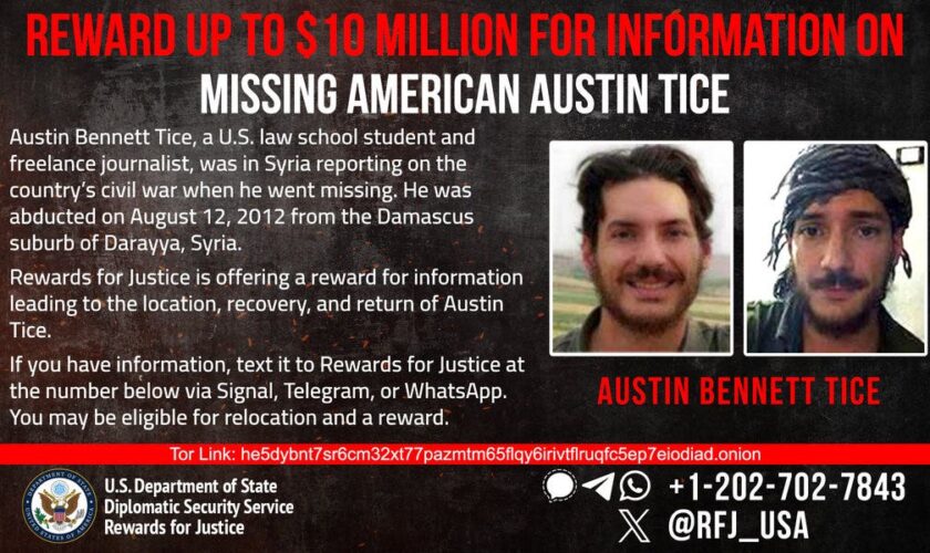 Collapse of Syria’s Assad regime renews US push to find Austin Tice