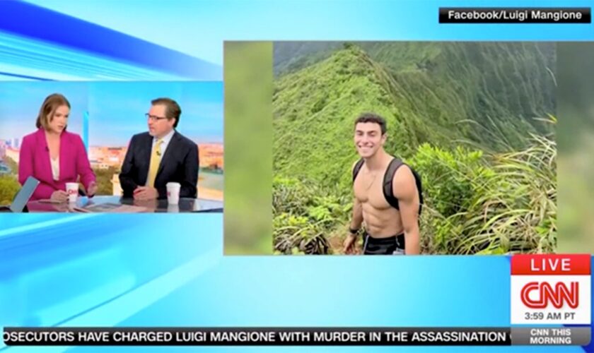 CNN drops banner on shirtless photo of Luigi Mangione during discussion about his social media fandom