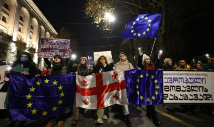 Pro-europäischer Protest in Georgien