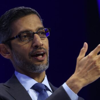 Le directeur général de Google Sundar Pichai à San Francisco, le 16 novembre 2023