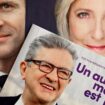 Affiches électorales Macron Le Pen Mélenchon 2022