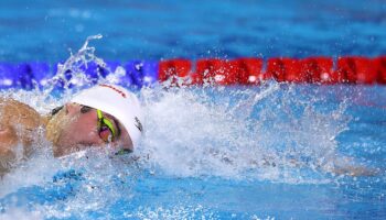 American Jack Alexy wins first individual gold medal in men’s 100m free final at world swimming championships