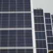 Solar panels at Kencot solar farm in Lechlade, England. Daniel Leal-Olivas/PA Wire.