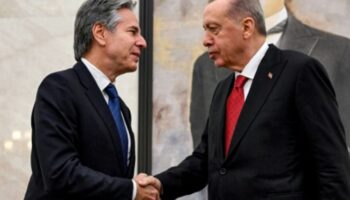 US-Außenminister Blinken mit dem türkischen Staatschef Erdogan