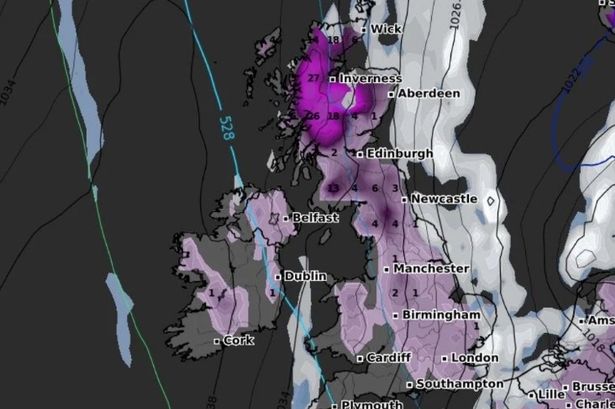 New UK snow maps show exact date Arctic blast covers Britain with just one area spared