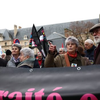 Un rassemblement à Paris pour demander que les retraites soient augmentées en fonction de l'inflation, le 3 décembre 2024