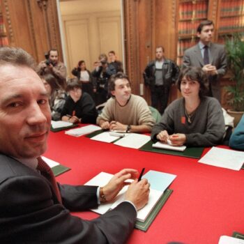 François Bayrou, alors ministre de l'Education nationale, en 1995.