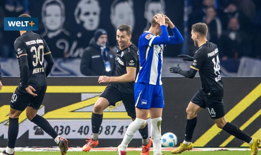 Hertha BSC kassiert trotz Führung Heimpleite gegen Münster