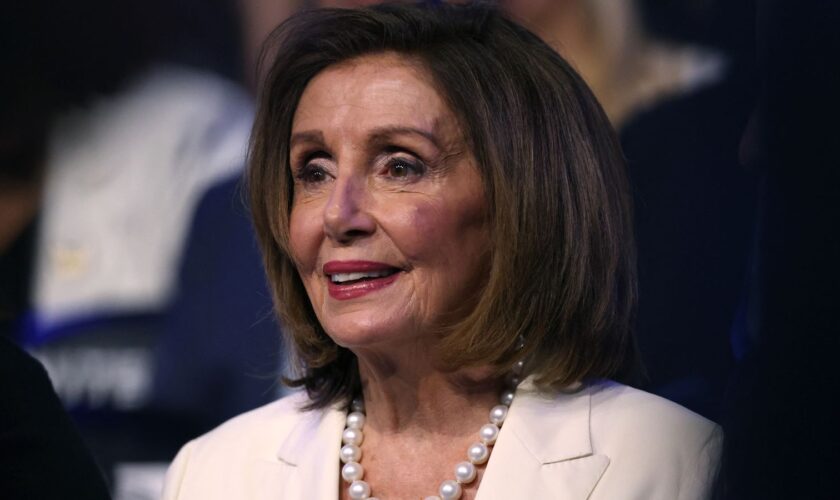 U.S. Representative Nancy Pelosi (D-CA) attends Day 4 of the Democratic National Convention (DNC) at the United Center in Chicago, Illinois, U.S., August 22, 2024. REUTERS/Kevin Wurm