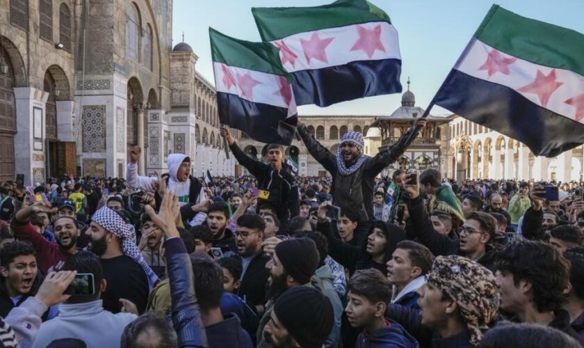 Des dizaines de milliers de Syriens fêtent dans les rues "la victoire de la révolution"