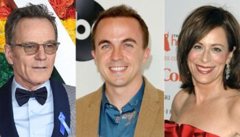 Bryan Cranston, left, Frankie Muniz, centre, and Jane Kaczmarek. File Pic: AP