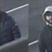 The two men police want to identify in relation to the theft. Pic: Met Police