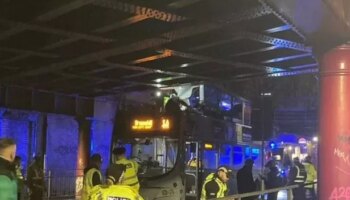 Double-decker bus crashes into Glasgow bridge with multiple injuries as man left with 'massive gash'